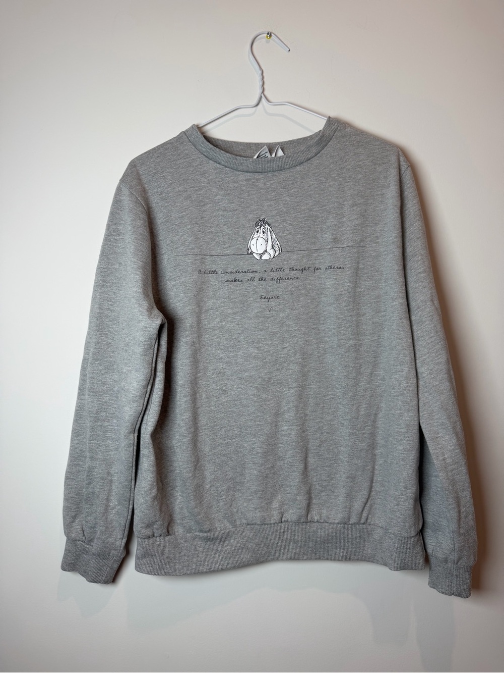 Disney Eeyore Crewneck Women’s Size Medium